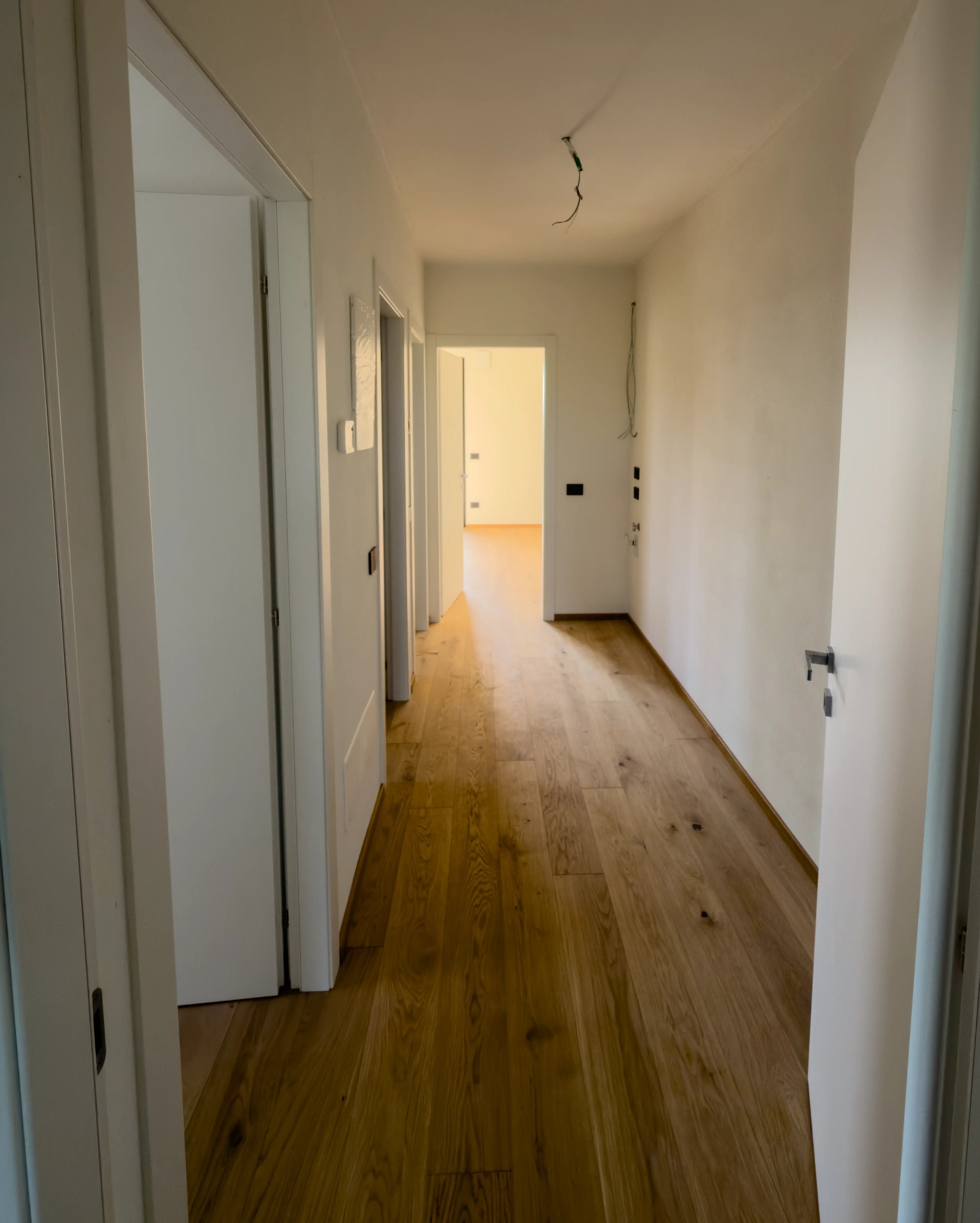 Hallway with oak parquet